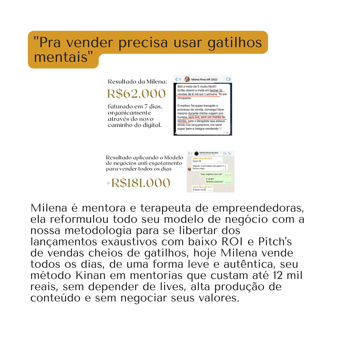 Depoimento real de Milena Pires